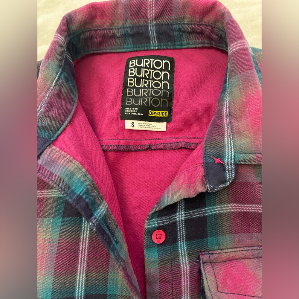 BURTON - Dry Ride Flannel - Small - Picture 3 of 5